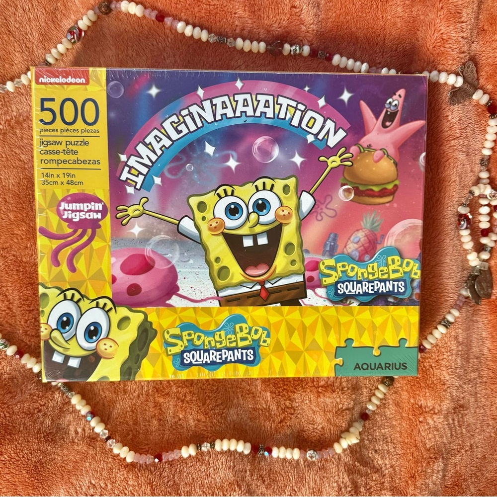 Imagination 🌈 SpongeBob SquarePants  Jigsaw Puzzle 500 pc 14” x 19” Kids 90s